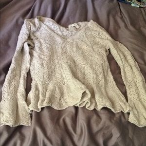 Long sleeve knit sweater